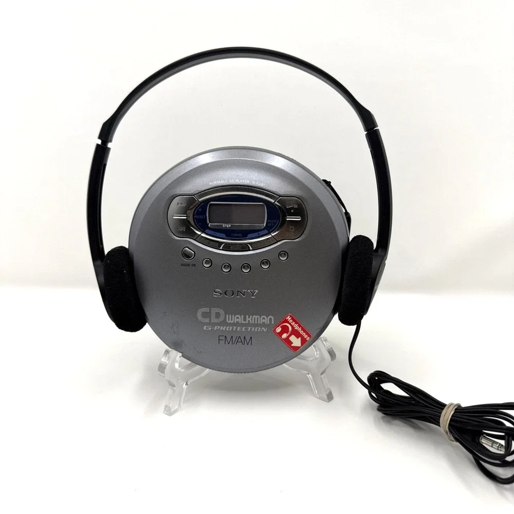 Sony CD Walkman D FJ61 G Protection FM AM CD Player Headphones Tested